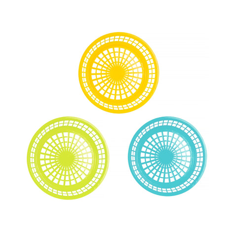 Cook Easy Set Of 3 Round Plastic Snack Baskets Picnic Baskets & Backpacks