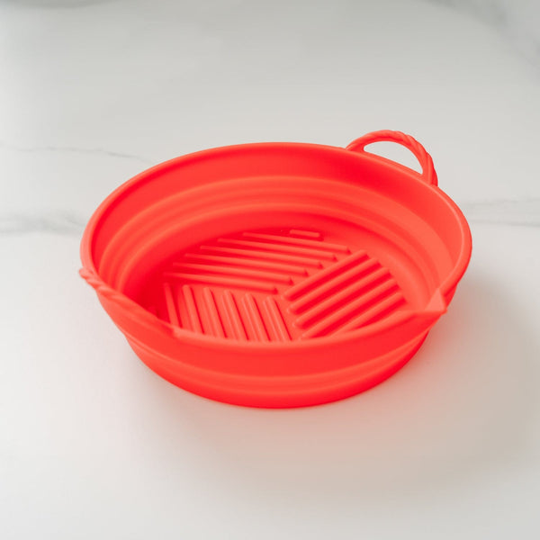 Collapsible Silicone Air Fryer Oven Microwave Liner Round Air Fryer Accessories