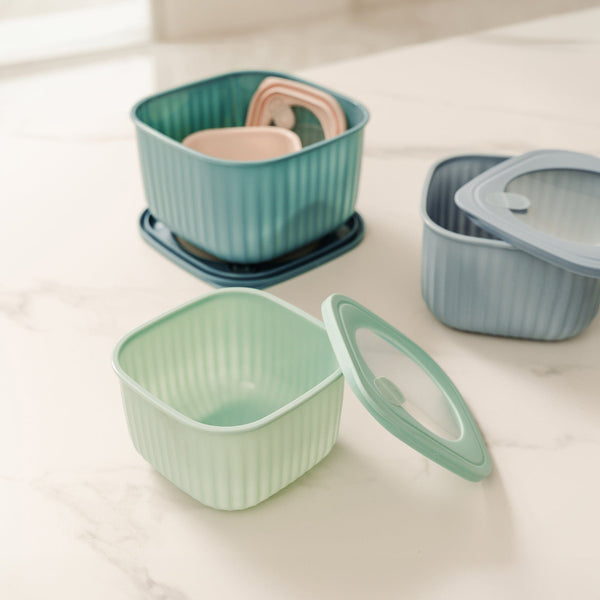 Cook Easy 4Pc Square Nested Food Storage Set Food Storage Containers