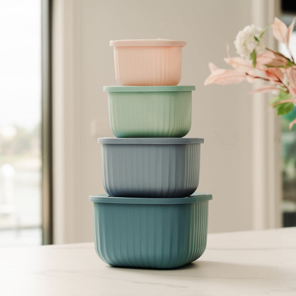 Cook Easy 4Pc Square Nested Food Storage Set Food Storage Containers