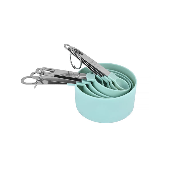 Stackable 4 Measuring Cup Set & 4 Spoon Set Measuring Cups Jugs & Spoons