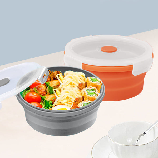 Cook Easy 2Pc 540Ml Collapsible Silicone Storage Container Food Storage Containers