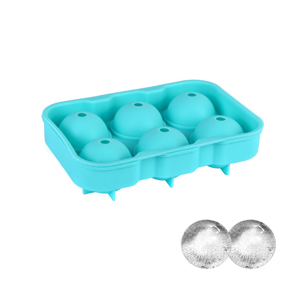 Easy Pop Silicone 6 Sphere Ice Cube Tray Ice Cubes Trays & Moulds