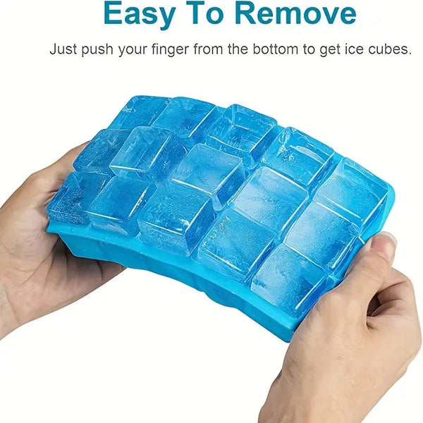 15 Grids Silicone Ice Tray Cube Molds Ice Cubes Trays & Moulds