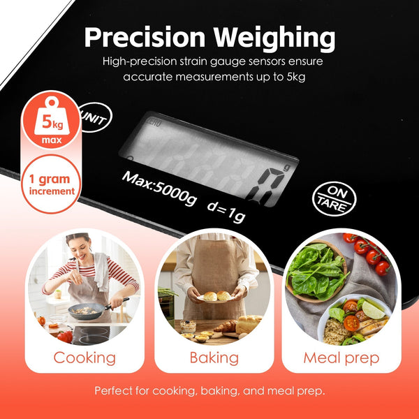 5Kg Digital Glass Kitchen Scale Kitchen Scales