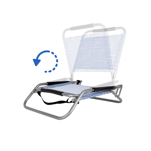 2Pc Lazy Dayz Foldable Beach Chair Makena Beach Chairs