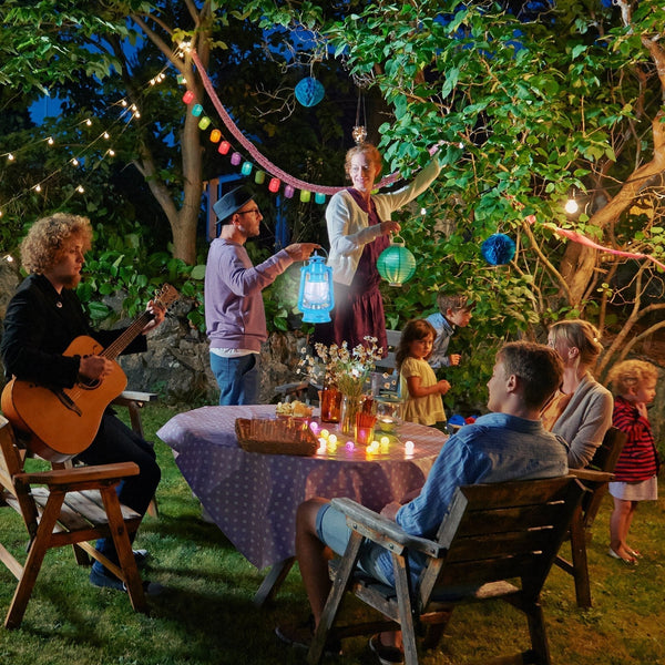 12 Led Solid Metal Camping Hurricane Lantern White Lanterns