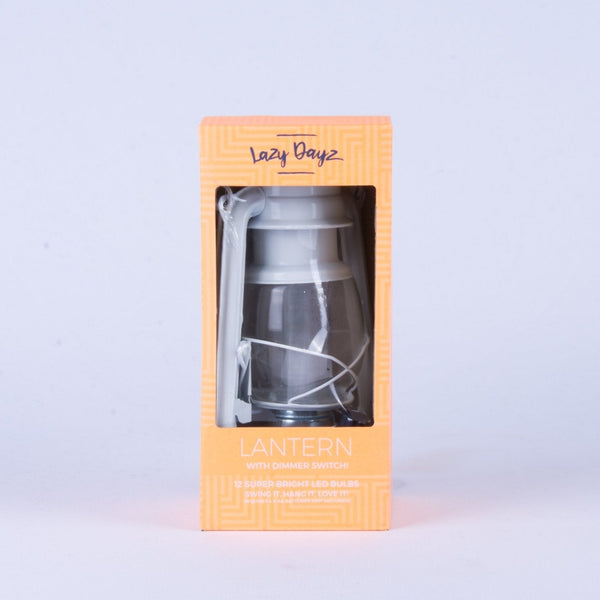 12 Led Solid Metal Camping Hurricane Lantern White Lanterns