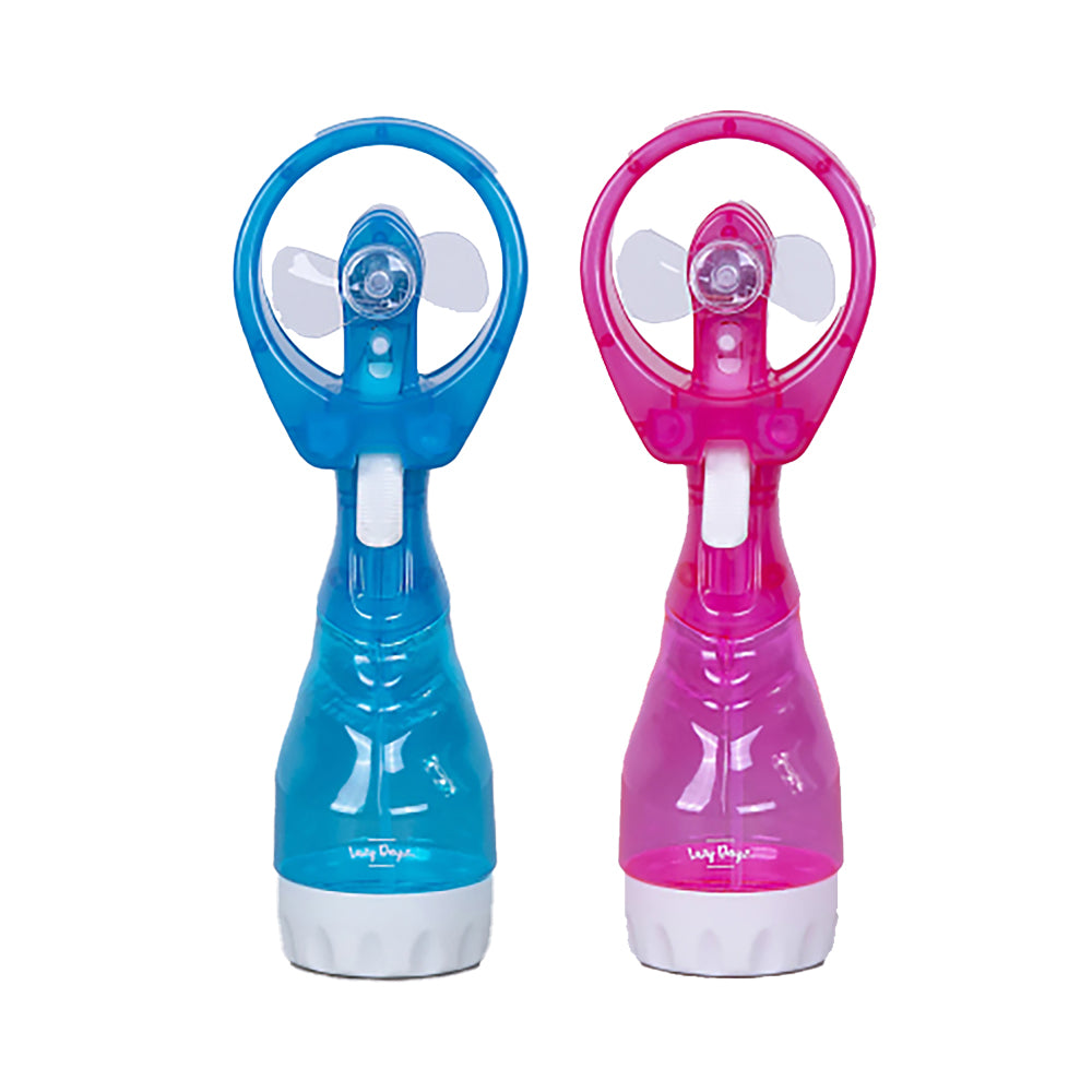 Handhold Battery Powered Personal Water Spray Fan Blue/Pink Blue Portable Fans