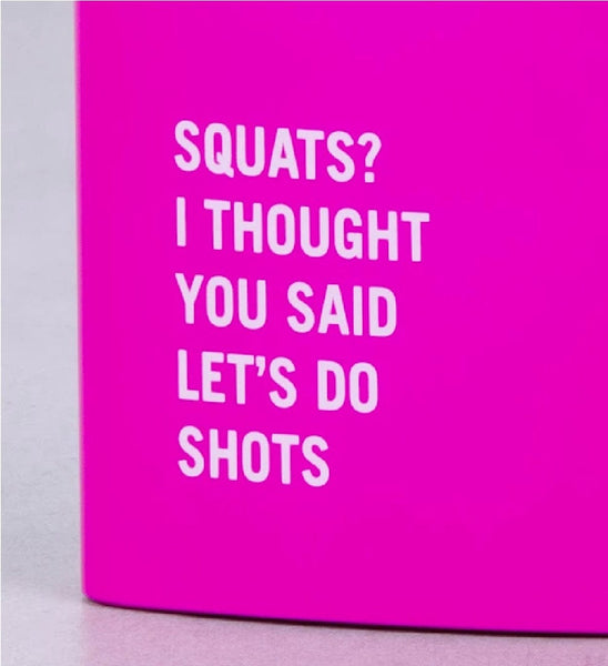 175Ml Stainless Steel Hip Flask With Funny Quotes Pink Water Bottles & Vacuum Flasks