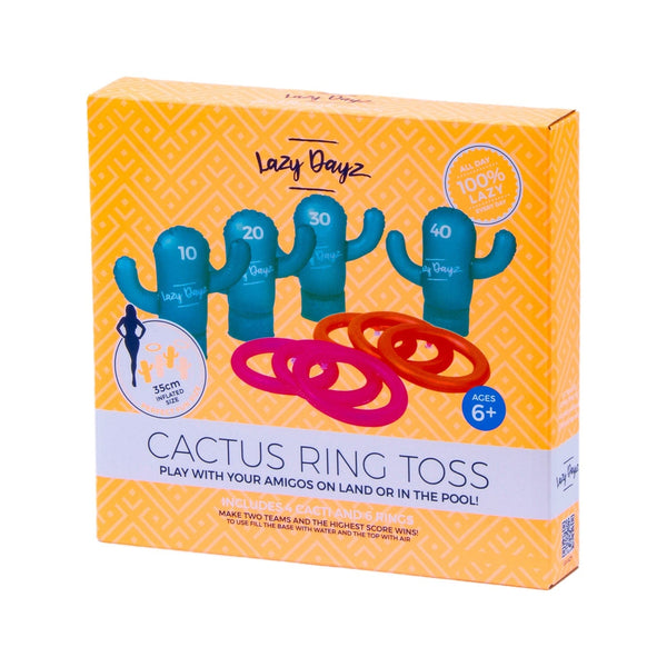 Lazy Dayz Inflatable Cactus Ring Toss Pool Toys & Games