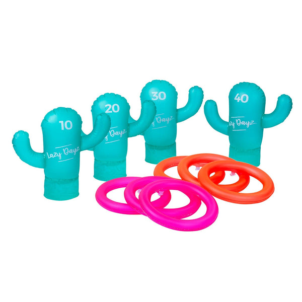 Lazy Dayz Inflatable Cactus Ring Toss Pool Toys & Games