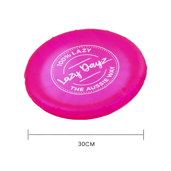 Lazy Dayz Inflatable Frisbee Pink Pool Toys & Games