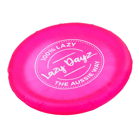 Lazy Dayz Inflatable Frisbee Pink Pool Toys & Games