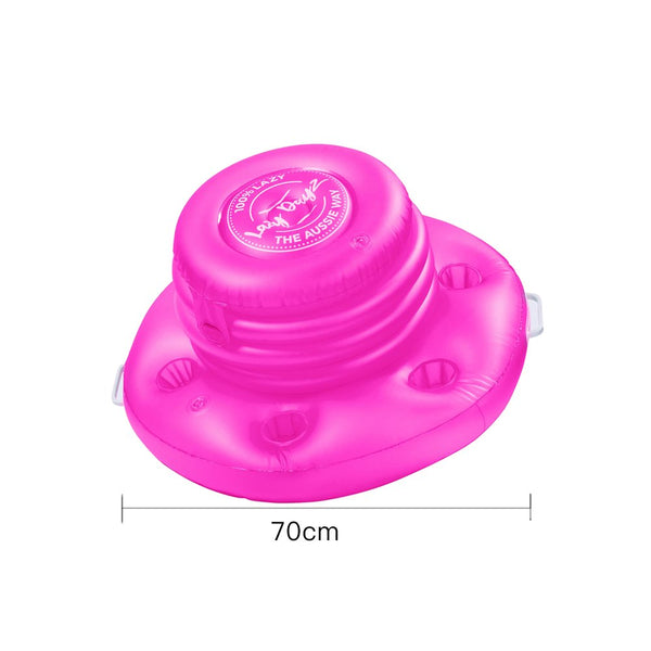 Lazy Dayz Inflatable Drinks Tub Pink Pool Toys & Games