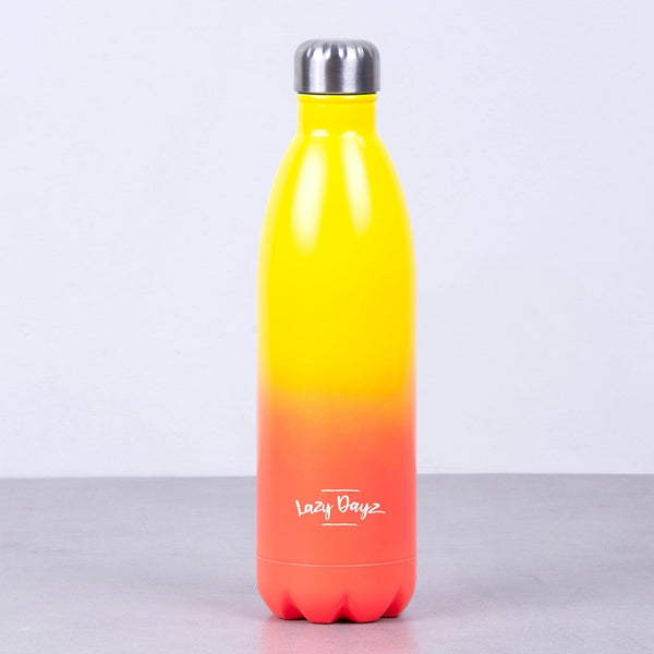 Lazy Dayz Jumbo Drink Bottle 1L Yellow Peach Ombre Water Bottles & Vacuum Flasks