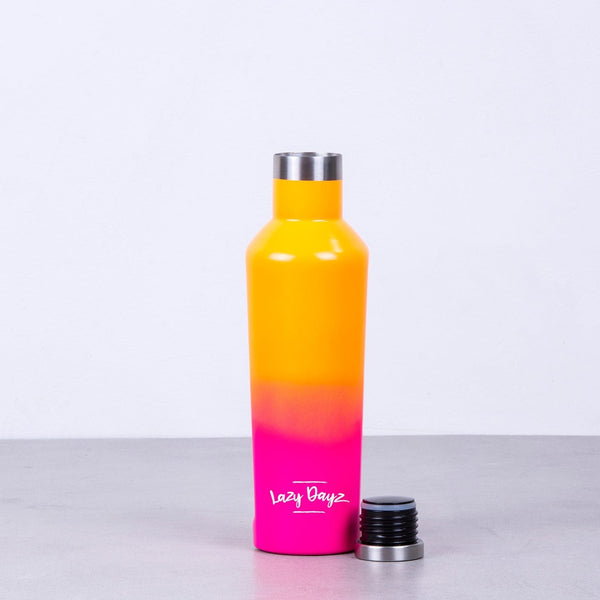 Lazy Dayz Spartan Drink Bottle 480Ml Orange Pink Ombre Water Bottles & Vacuum Flasks