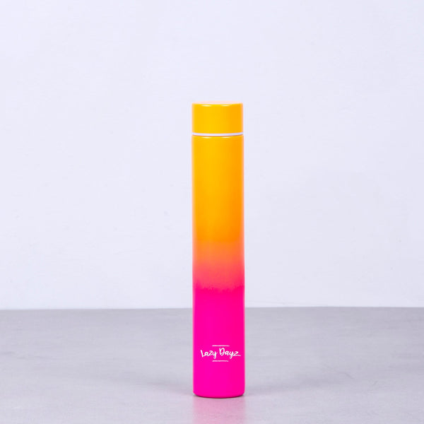 Lazy Dayz Slimline Drink Bottle 300Ml Orange Pink Ombre Water Bottles & Vacuum Flasks