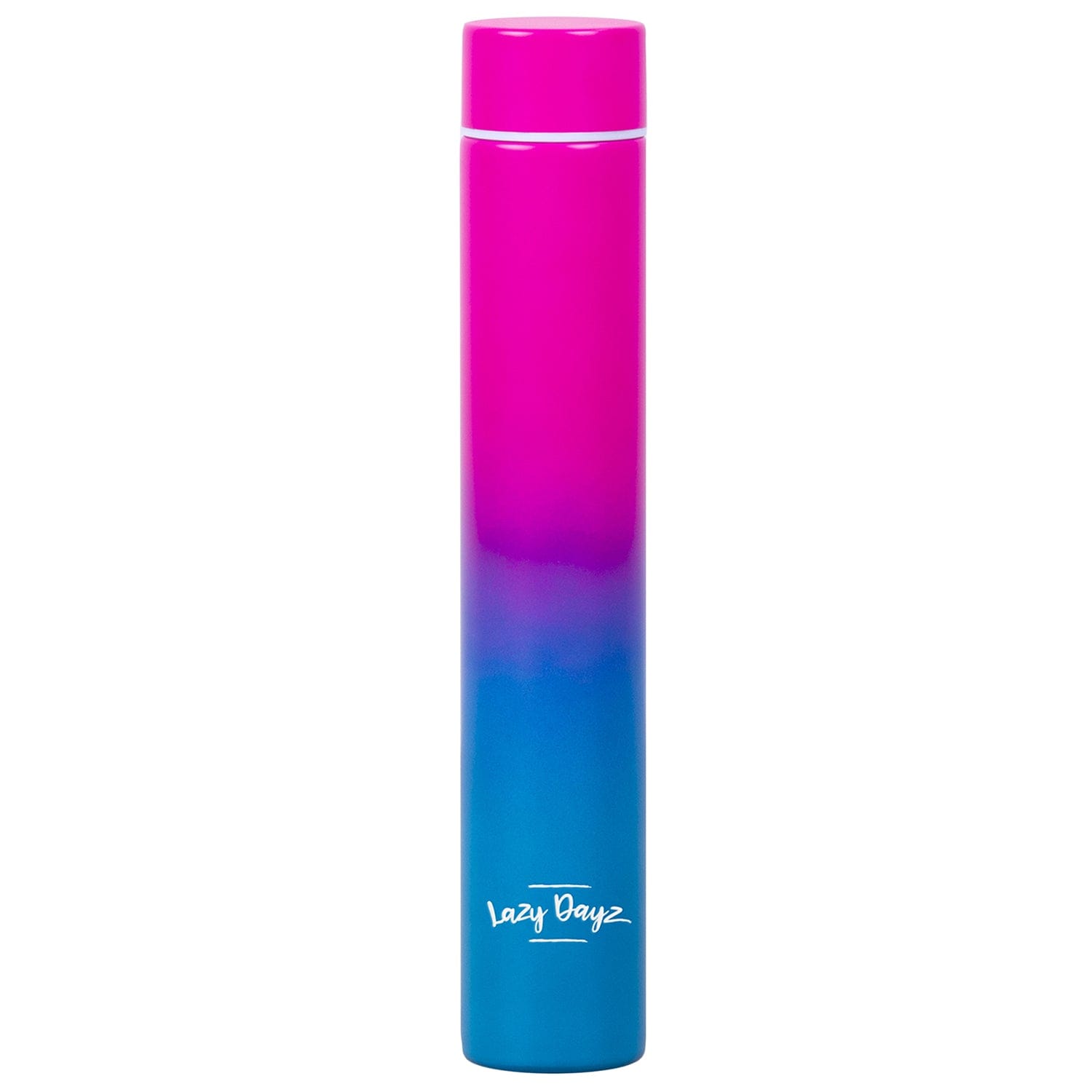 Lazy Dayz 300Ml Slimline Insulated Drink Bottle Pink Blue Ombre Water Bottles & Vacuum Flasks