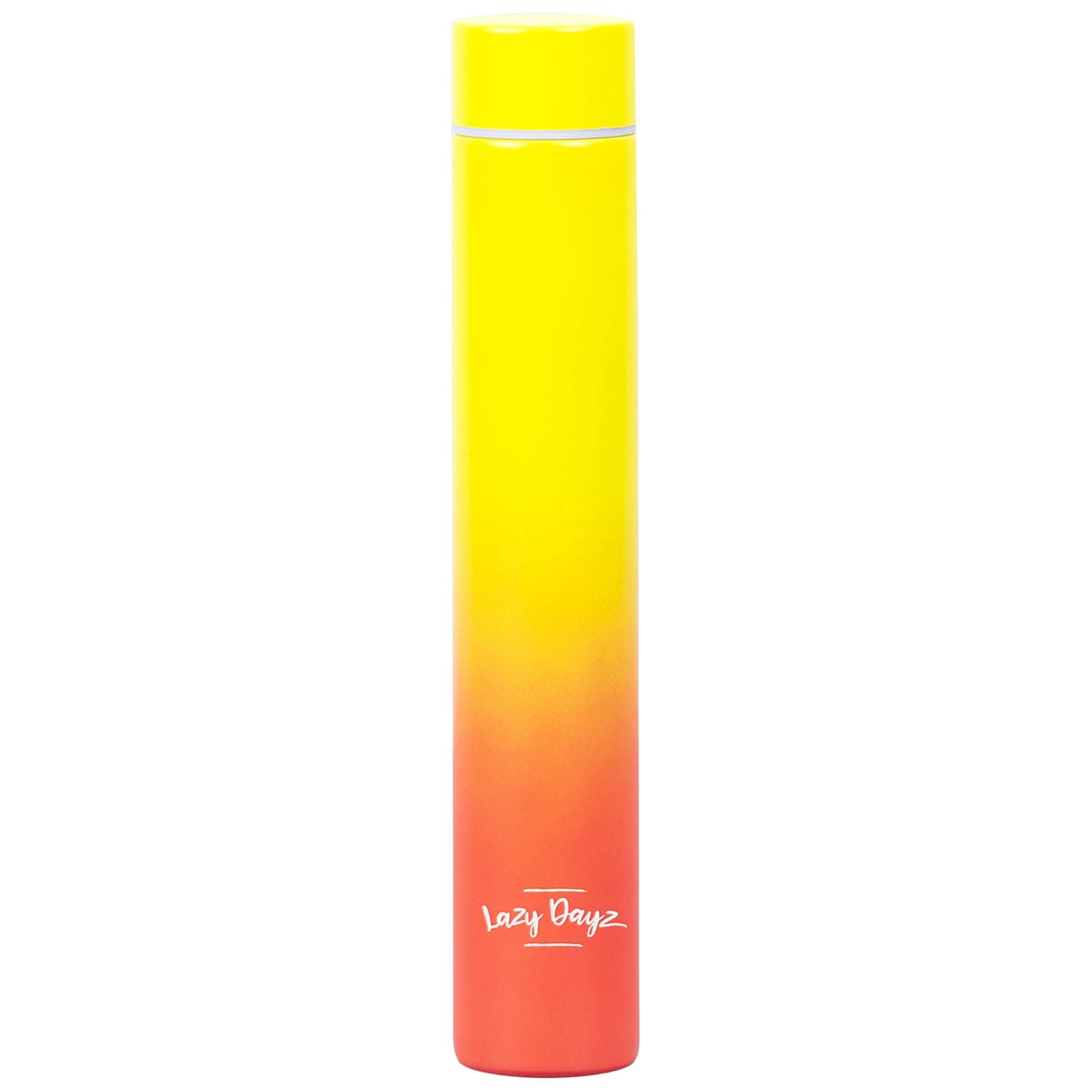 Lazy Dayz 300Ml Slimline Insulated Drink Bottle Yellow Peach Ombre Water Bottles & Vacuum Flasks