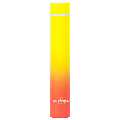 Lazy Dayz 300Ml Slimline Insulated Drink Bottle Yellow Peach Ombre Water Bottles & Vacuum Flasks