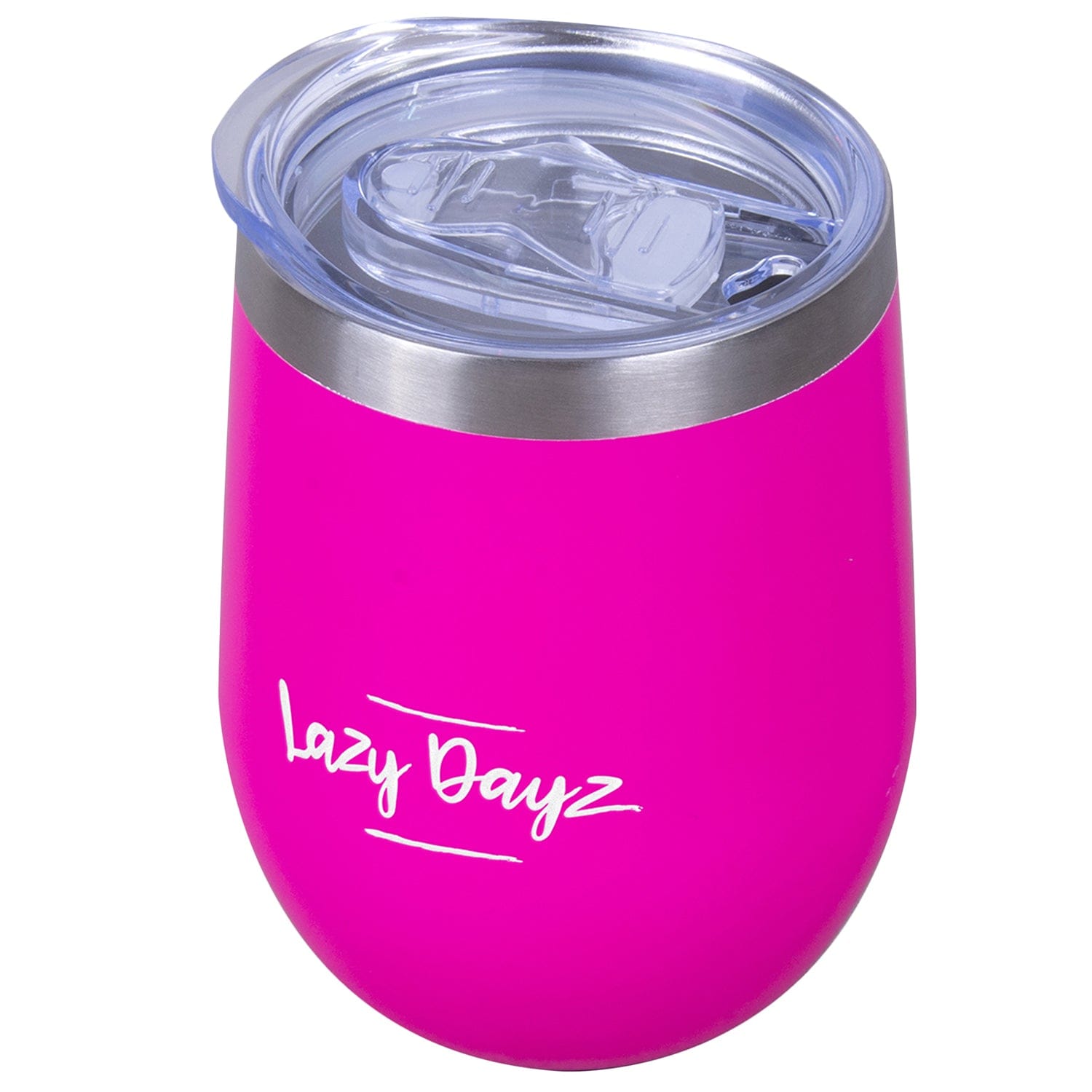Lazy Dayz Stemless Wine Cup 350Ml Pink Wine & Champagne Glasses