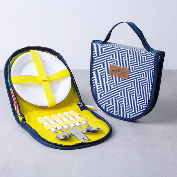 Lazy Dayz Picnic Cutlery Wallet Set Mossman Cutlery Sets