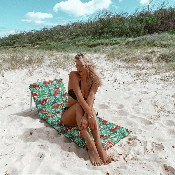 Lazy Dayz Fold Up Beach Lounger Mossman Beach Chairs