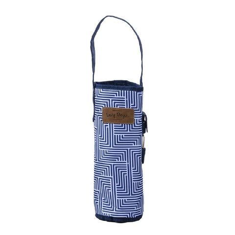 Lazy Dayz Insulated Wine Bottle Tote Makena Knitting Totes & Cases