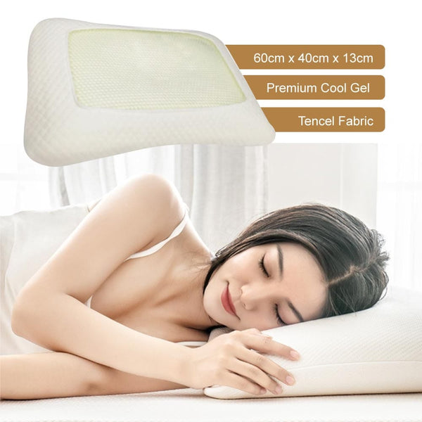 Premium Cool Gel Neck Relief Memory Foam Pillow Pillows