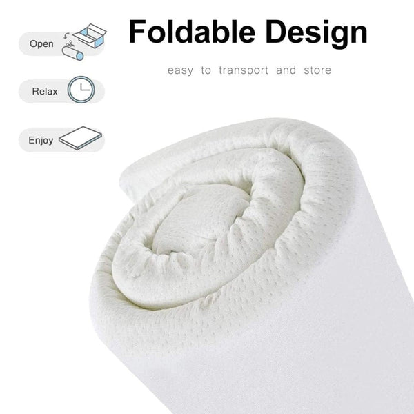 4Cm Memory Foam Mattress Topper With Bamboo Cover Queen Mattress Toppers & Protectors