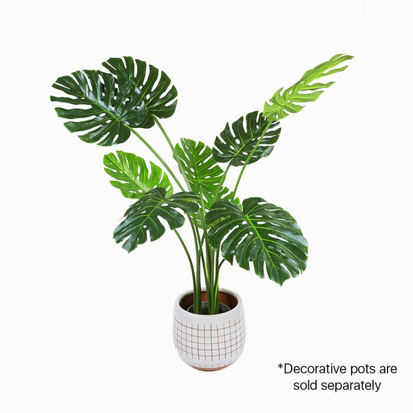 120Cm Faux Artificial Home Decor Potted Monstera Plant Artificial Plants