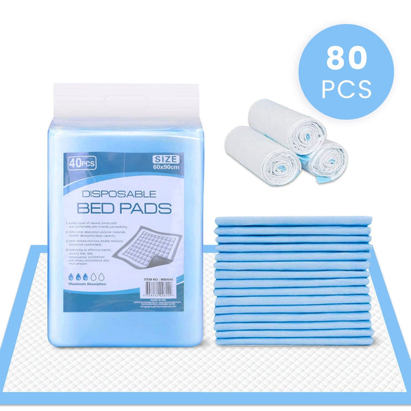 80Pk Adult Disposable Bed Underpads 60 X 90Cm Other Bedding