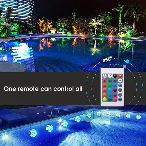 Lazy Dayz 13 Colors Led Remote Pool Light 2 Pack Pool & Spa Lights