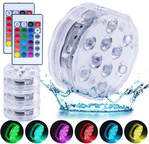 Lazy Dayz 13 Colors Led Remote Pool Light 4 Pack Pool & Spa Lights