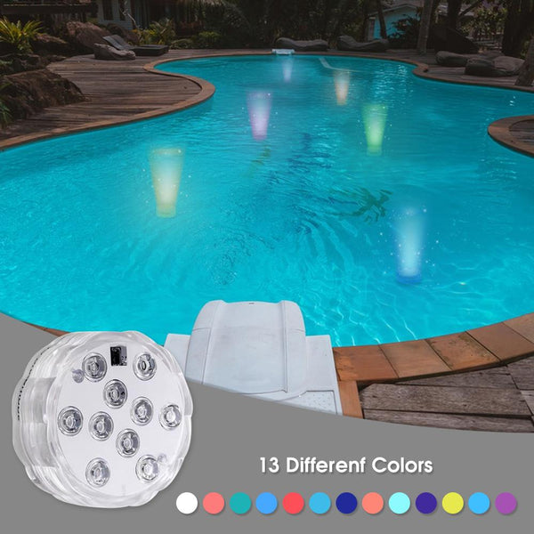 Lazy Dayz 13 Colors Led Remote Pool Light 4 Pack Pool & Spa Lights