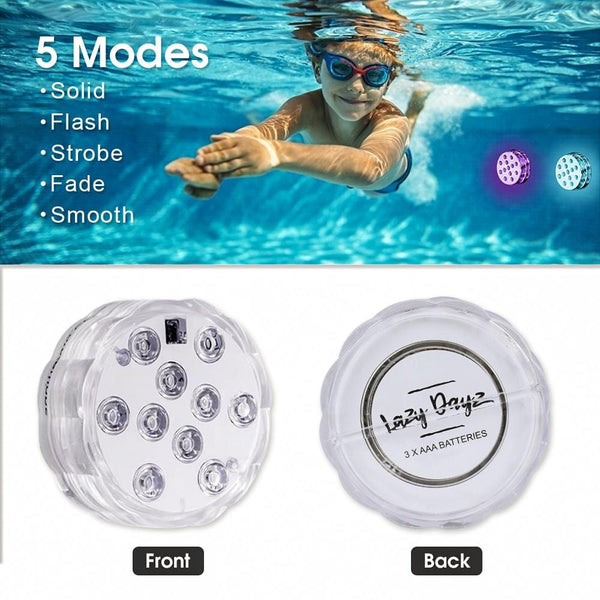 Lazy Dayz 13 Colors Led Remote Pool Light 6 Pack Pool & Spa Lights