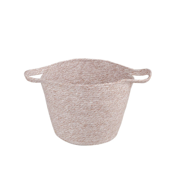 2 Piece Cotton Rope String Carry Handles Storage Baskets Set Storage Bins & Baskets