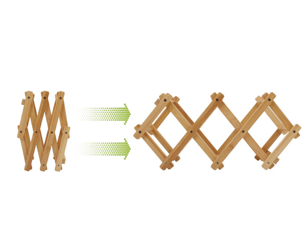 Bamboo Foldable Wine Bottle Holder Racks