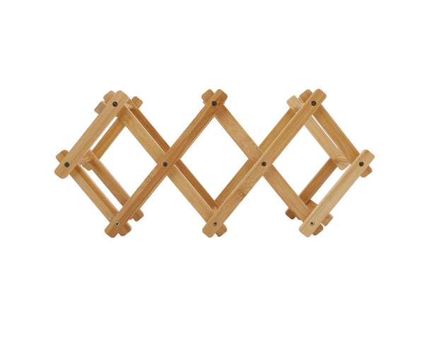 Bamboo Foldable Wine Bottle Holder Racks