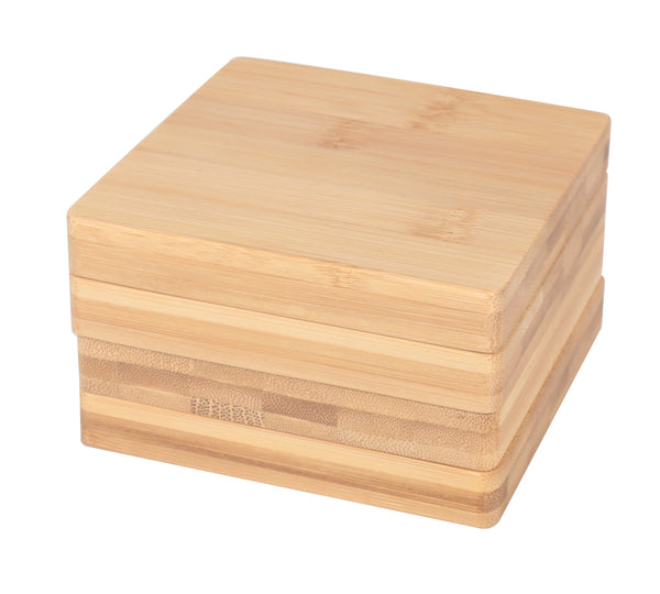 Bamboo Unique Drink Set Of 4 Coasters