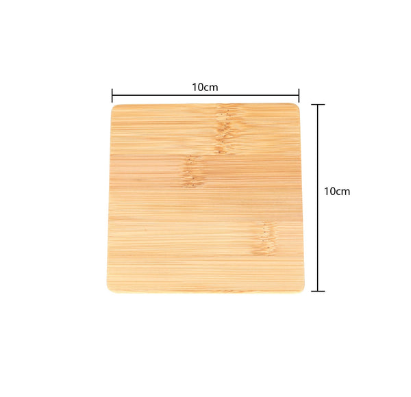 Bamboo Unique Drink Set Of 4 Coasters