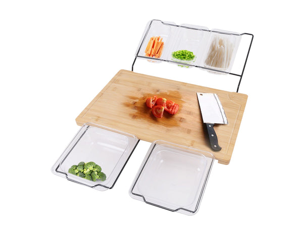 Extensible Bamboo Cutting Board Set Cutting Boards
