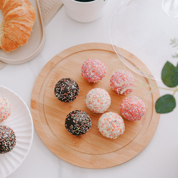 Bamboo Mini Round Cheese Tray Trays