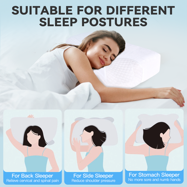 Cpap Contour Sleep Therapy Memory Foam Pillow Pillows