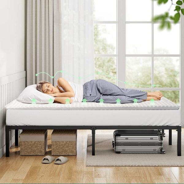 8Cm Memory Foam Topper With Bamboo Mattress Cover Queen Mattress Toppers & Protectors