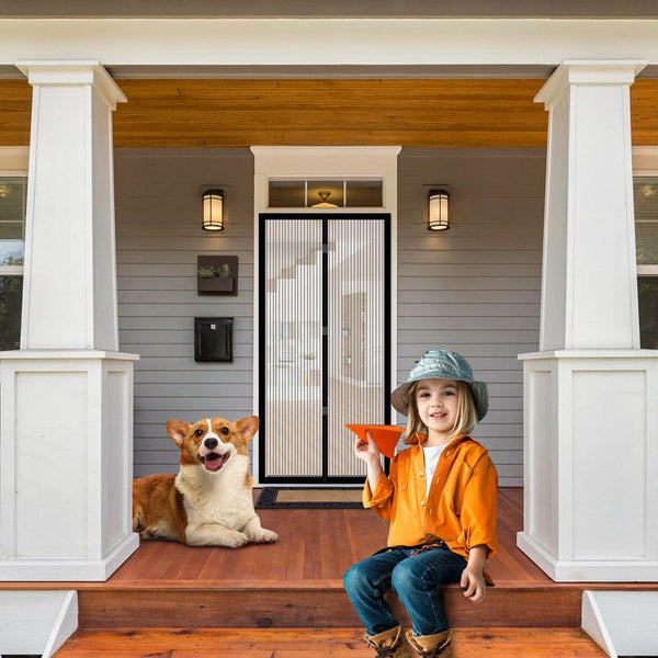 2X Instant Fly Screen Mosquito Insect And Bug Free Curtain Insect Nets & Repellents