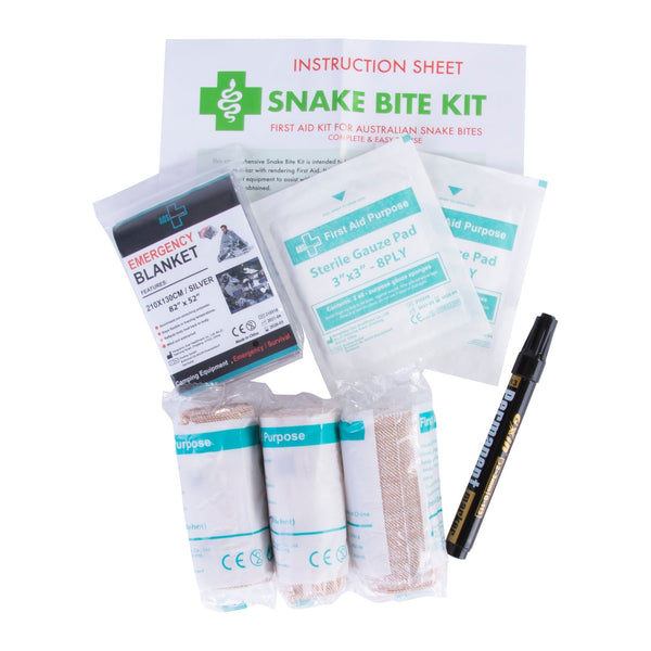 Snake Bite Emergency First Aid Kit 9 Piece Kits & Bags