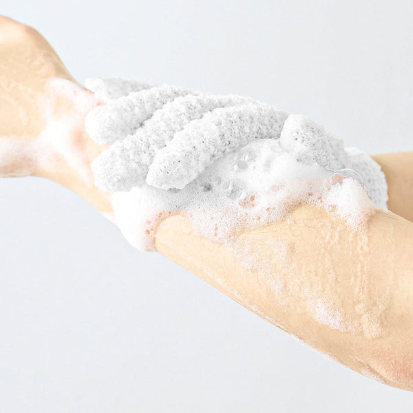 Living Today Exfoliating Gloves White Exfoliators & Scrubs