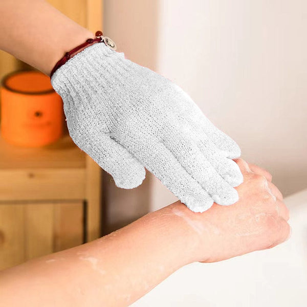 Living Today Exfoliating Gloves White Exfoliators & Scrubs